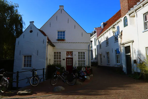 Authentic Dutch Architecture Beautiful Houses Street European City Photo — Stock Photo, Image