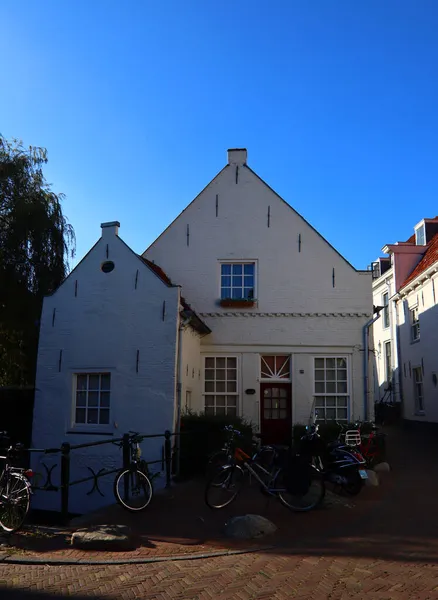 Schöne Straßenansicht Der Niederländischen Stadt Amersfoort Die Klassische Architektur Der — Stockfoto