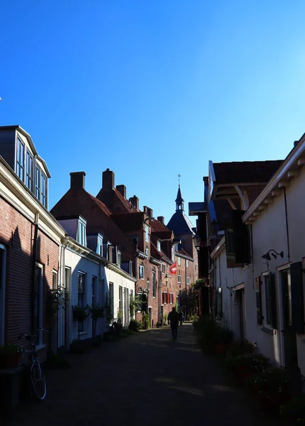 Prachtig Uitzicht Nederlandse Stad Amersfoort Klassieke Architectuur Van Nederland Herfst — Stockfoto