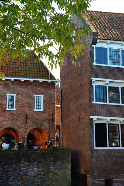 Beautiful Street View Dutch Town Amersfoort Classic Architecture Netherlands Autumn — Stock Photo, Image
