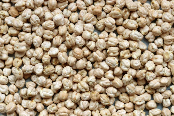 Nohut yakın çekim fotoğrafı. Humus malzemesi masanın üstünde. Orta Doğu 'nun Gıda. 