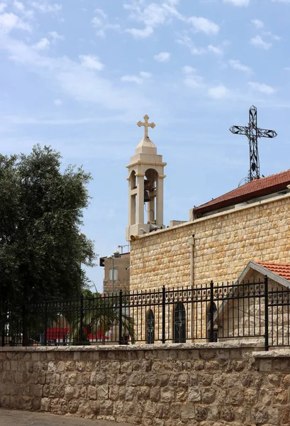 Собор Святого Илии Хайфа Израиль Католическая Церковь Закрывает Фото Религия — стоковое фото