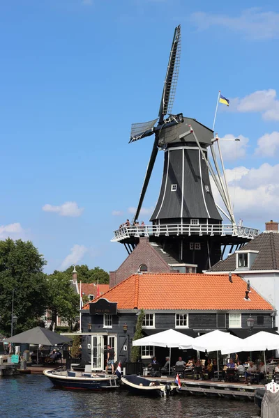 Dutch City View Beautiful Traditional Architecture Netherlands Tourist Destinations Concept — Stock Photo, Image