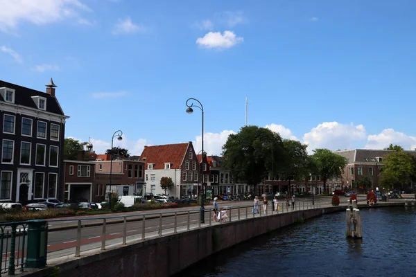 Haarlem Netherlands August 2022 Beautiful Dutch City Street View Summer — Stock Photo, Image