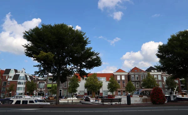 Dutch City View Beautiful Traditional Architecture Netherlands Tourist Destinations Concept — Fotografia de Stock