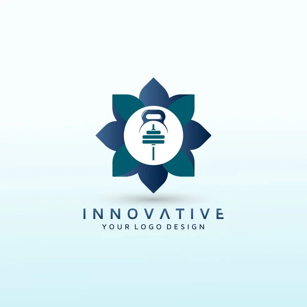 Medizinische Apotheke Fitness Logo Design Vorlage — Stockvektor