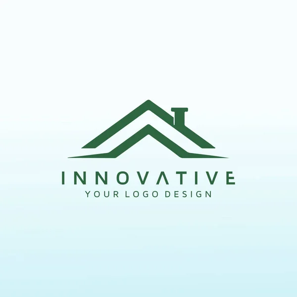 Lettera Logo Investimento Immobiliare — Vettoriale Stock