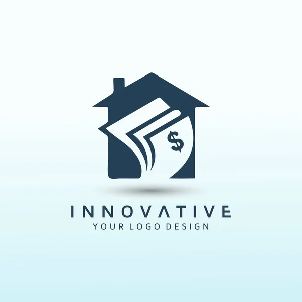 Immobilier Professionnel Cash Logo Design — Image vectorielle