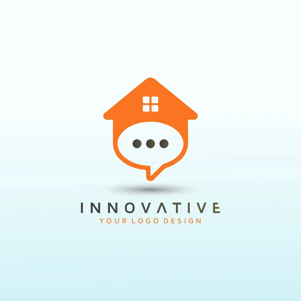Utveckla Logotyp För Ett Fastighetsbolag Hög Nivå — Stock vektor