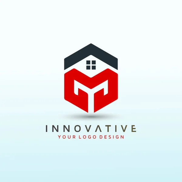 Logo Moderne Pour New Mortgage Company Logo Lettre — Image vectorielle