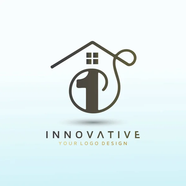 Design Idee Für Hypotheken Logo — Stockvektor