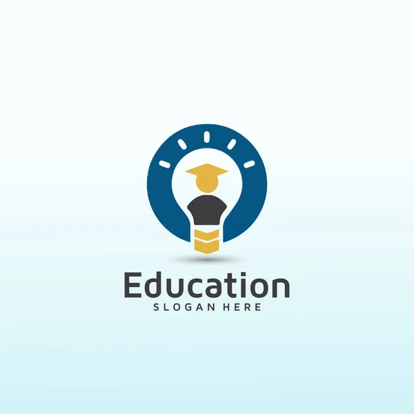 Yüksek Lisans Okulu Logo Tasarım Şablonu — Stok Vektör