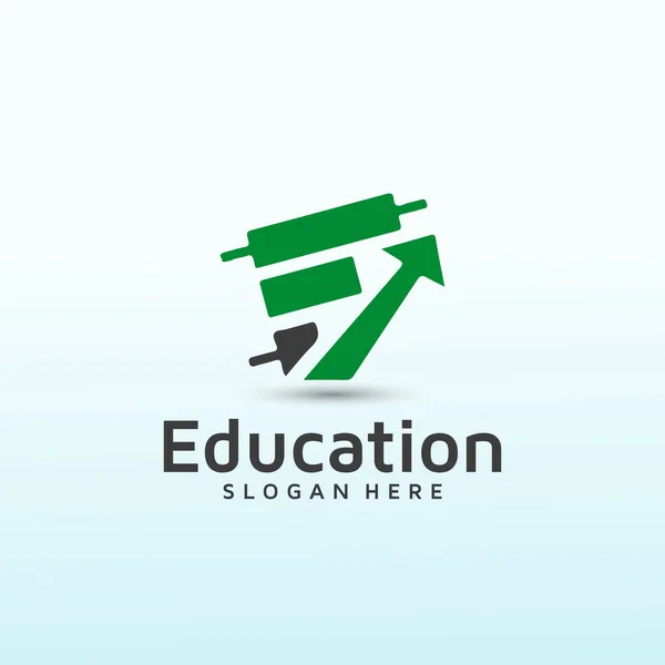 Comercio Financiero Educación Vector Logotipo Diseño — Archivo Imágenes Vectoriales