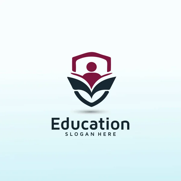 Logotipo Moderno Para Plataforma Educación Superior — Archivo Imágenes Vectoriales