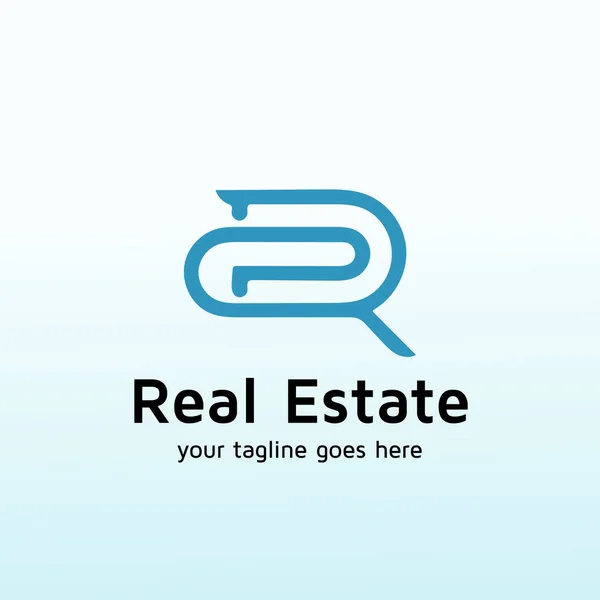 Realty Group Logo Design Template Letter — 스톡 벡터