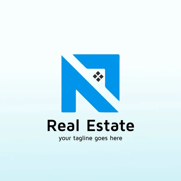 Real Estate Services Sector Logo Design Letter — Stock Vector
