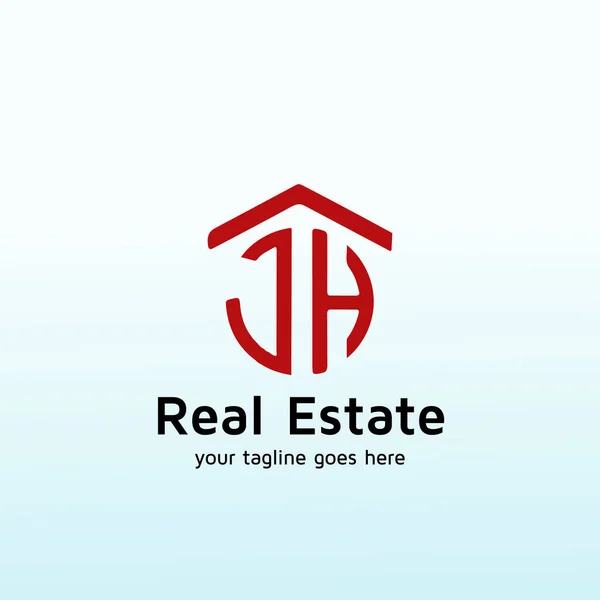 Logo Design Real Estate Home Selling Team Letter — 스톡 벡터