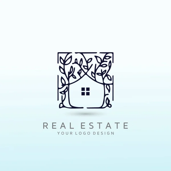 Immobiliers Luxe Réussis Création Logo — Image vectorielle