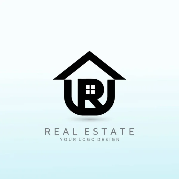 Appartements Dans Des Développements Immobiliers Luxe Lettre Logo — Image vectorielle