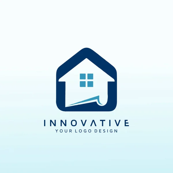 Immobilienkredite Vektor Logo Design — Stockvektor