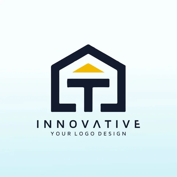 Logotipo Para Una Empresa Inversión Inmobiliaria Crecimiento Letra — Archivo Imágenes Vectoriales