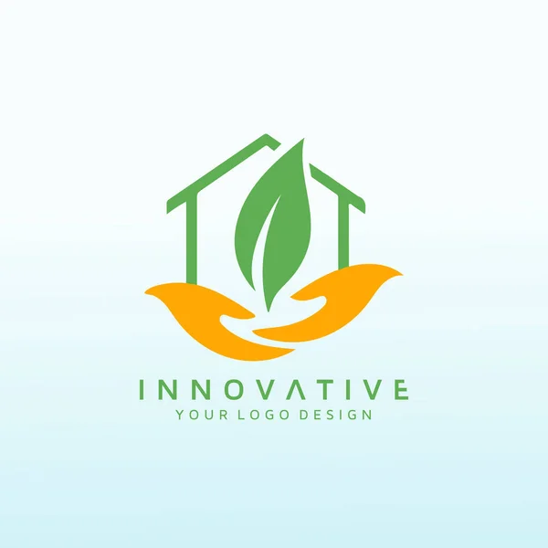 Création Logo Immobilier Entreprise Vecteur — Image vectorielle