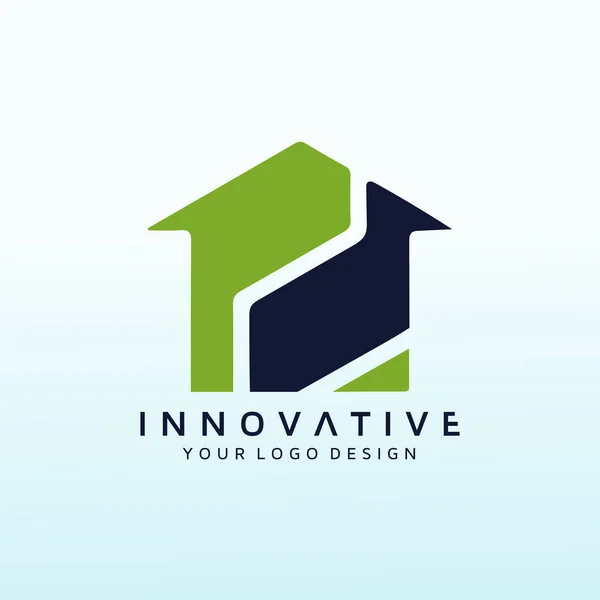 Письмо Логотип Компании Real Estate Land Developing — стоковый вектор