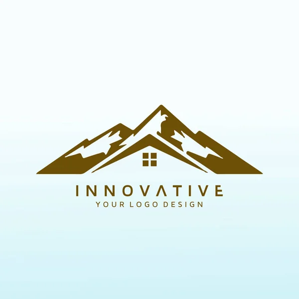 Logo Personnalisé Moderne Des Constructeurs Maisons — Image vectorielle