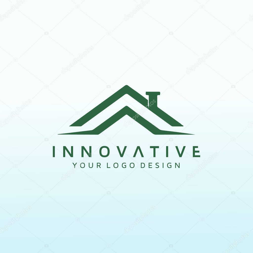 Letter R real estate investment logo