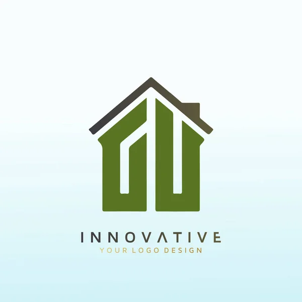 Créer Logo Pour Inspirer Confiance Aux Acheteurs Aux Vendeurs Maisons — Image vectorielle