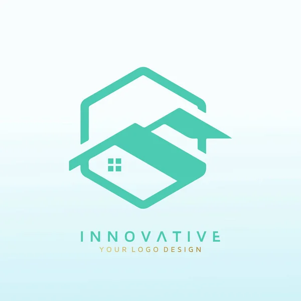 Nous Avons Besoin Logo Créé Pour Notre Entreprise Immobilière — Image vectorielle
