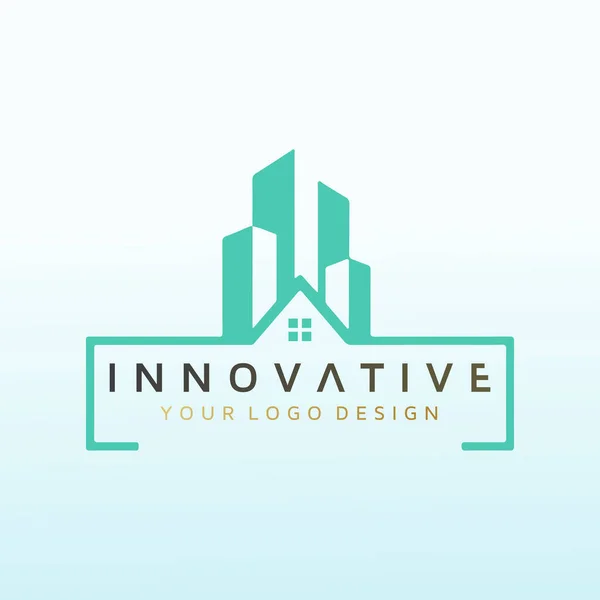 Nous Avons Besoin Logo Créé Pour Notre Entreprise Immobilière — Image vectorielle