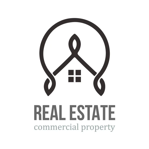 Real Estate Logo Letter — Stock Vector