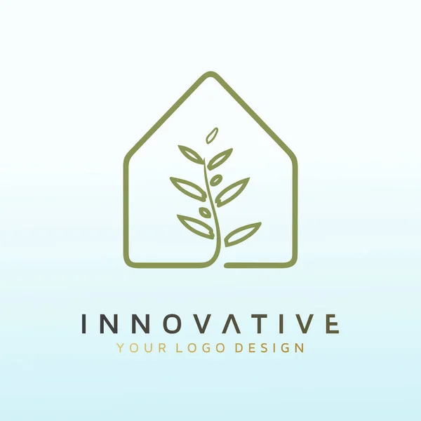 Nature Real Estate Investor Luxury Logo Design — 스톡 벡터