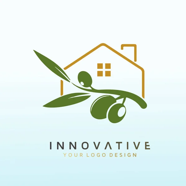 Nature Real Estate Investor Incontra Design Del Logo Lusso — Vettoriale Stock