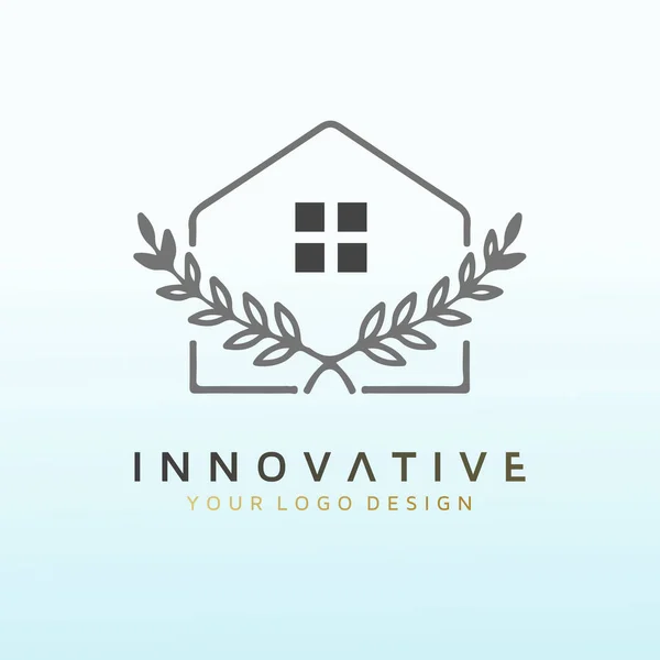 Nature Real Estate Investor Meets Luxury Logo Design — Image vectorielle