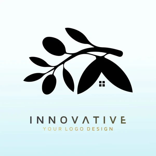 Nature Real Estate Investor Luxury Logo Design — 스톡 벡터
