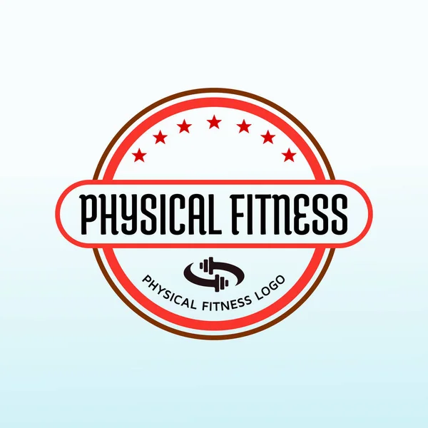 Vorlage Fitness Logo Design Gym Logos Design Workout Logo Ideen — Stockvektor