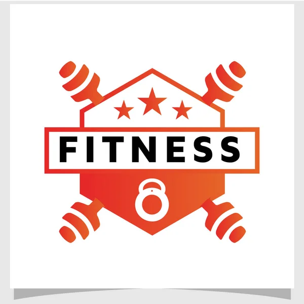 Diseño Del Logotipo Del Club Vector Fitness Diseño Logotipos Del — Archivo Imágenes Vectoriales