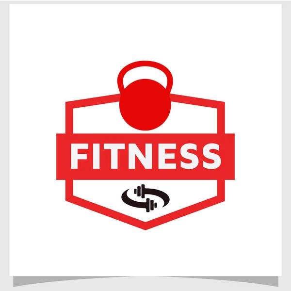 Kulüp Şablon Fitness Logosu Tasarımı Jimnastik Logosu Tasarımı Uygulama Için — Stok Vektör