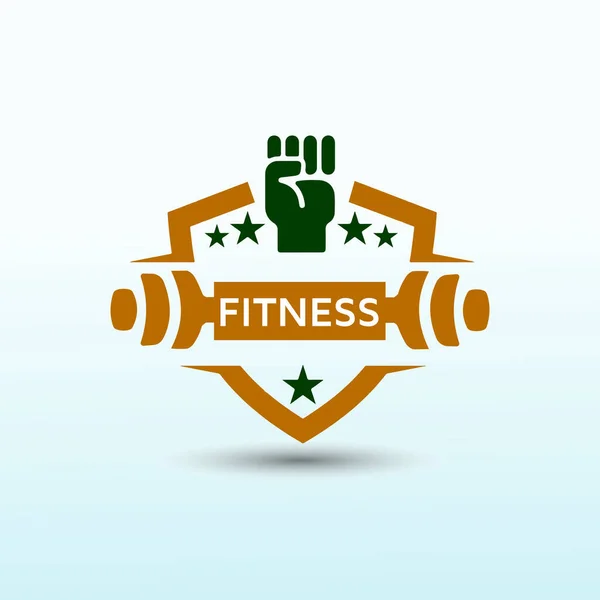 Projekt Logo Wektora Fitness Logo Fitness Ikona Hantli Logo Siłowni — Wektor stockowy