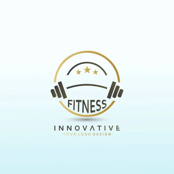 템플릿 아이콘 디자인 아이콘 Gym Logo Ideas Fitness Logo Designs — 스톡 벡터