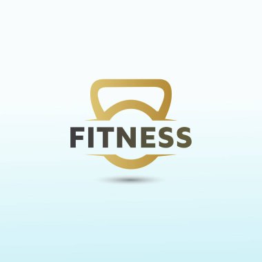 Dumbbell simge tasarımı ve şablon fikri, Fitness Logo Resimleri, Stok Fotoğrafları ve Vektörleri