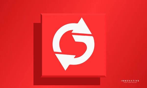 Logo Litera Znakiem Strzałki Projekt Graficzny Studio Concept — Wektor stockowy
