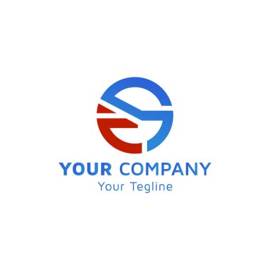 Alphabet FS vector image logo, Physical Fitness logo icon, green gradient color, company vector design