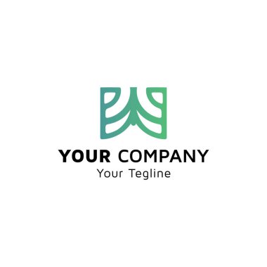 Alfabe logosu W sanat ve tasarım, logo tasarımı fikri