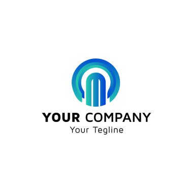 Alfabe logosu CM simgesi, logo tasarımı fikri