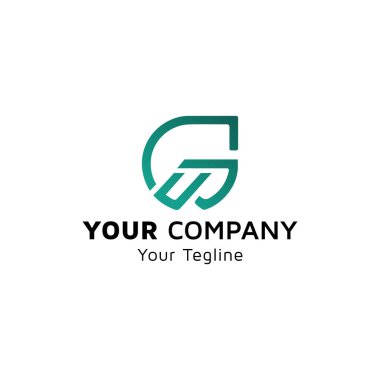 Renkli Harf GW simgesi, logo tasarımı fikri