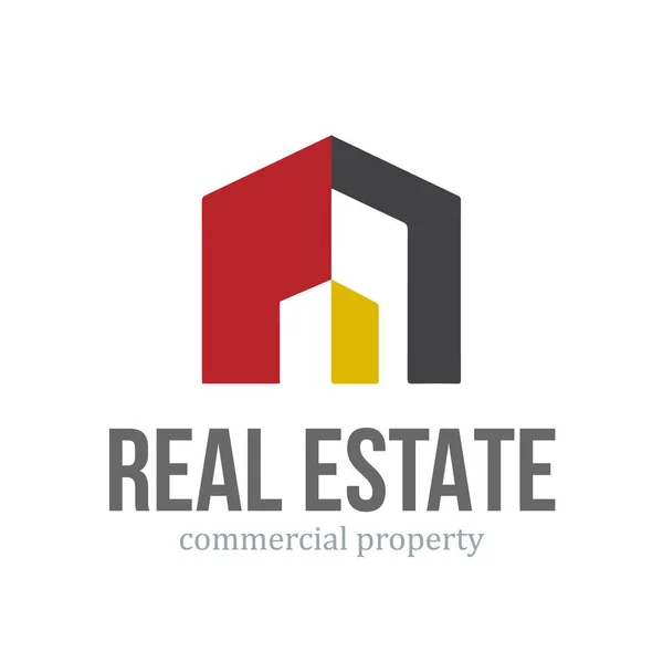 Real Estate Services Letter Logo Design — Stock Vector