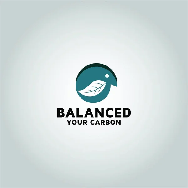 Balanced Your Carbon Logo Design Idea Inspiration — Stock Vector